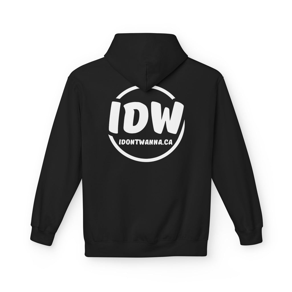 “I Don’t Wanna” Cozy Fleece Hoodie — Bold Mood-Status Pullover