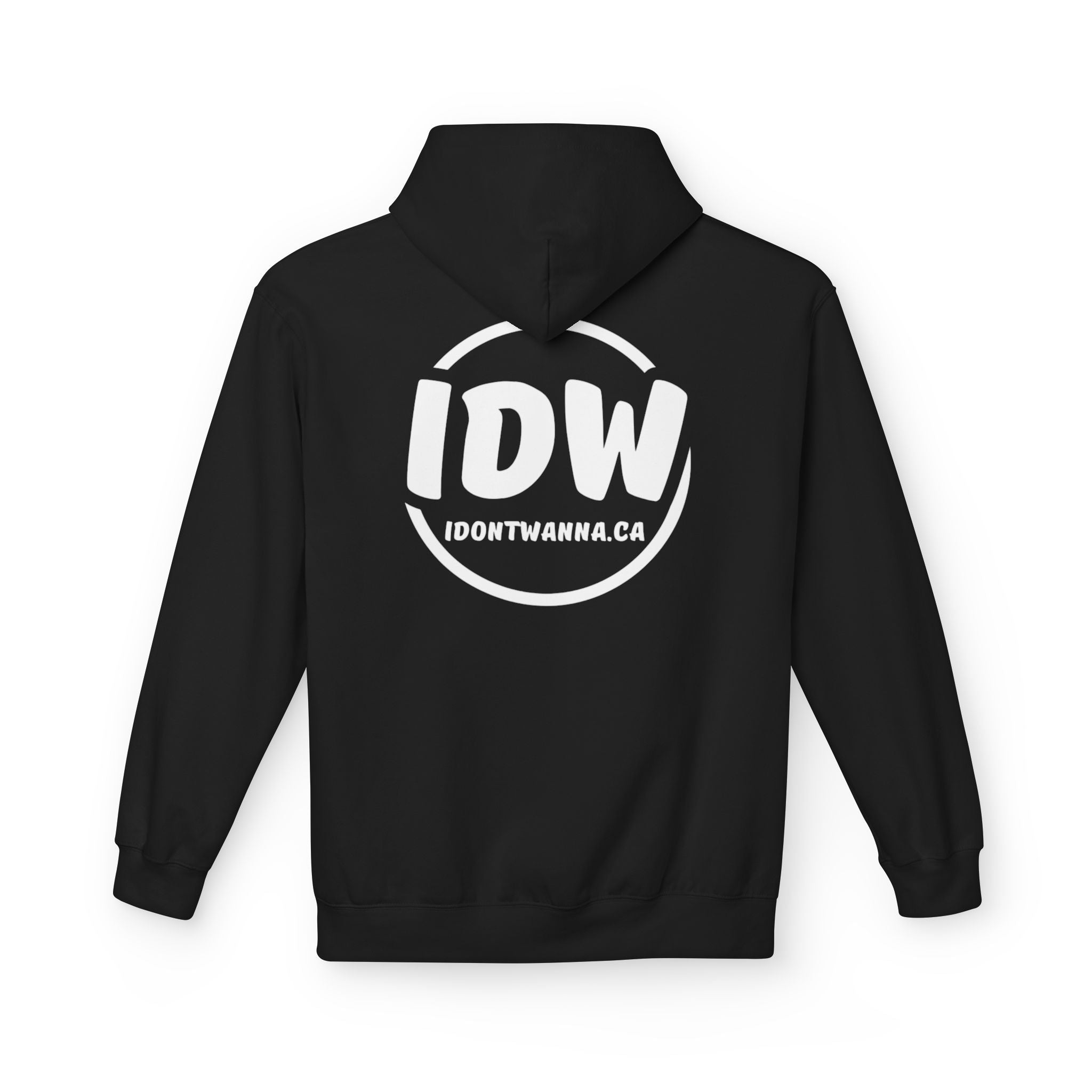 “I Don’t Wanna” Cozy Fleece Hoodie — Bold Mood-Status Pullover