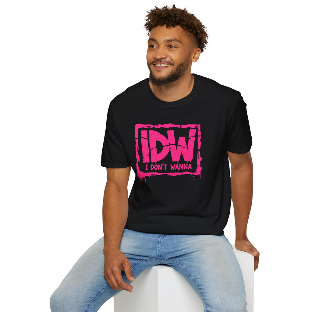 IDW "I Don’t Wanna" Pink Logo Graphic T-Shirt