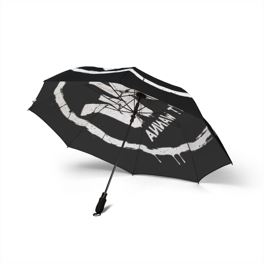 Umbrella — "I Don't Wanna" Distressed Logo Compact Foldable Umbrella