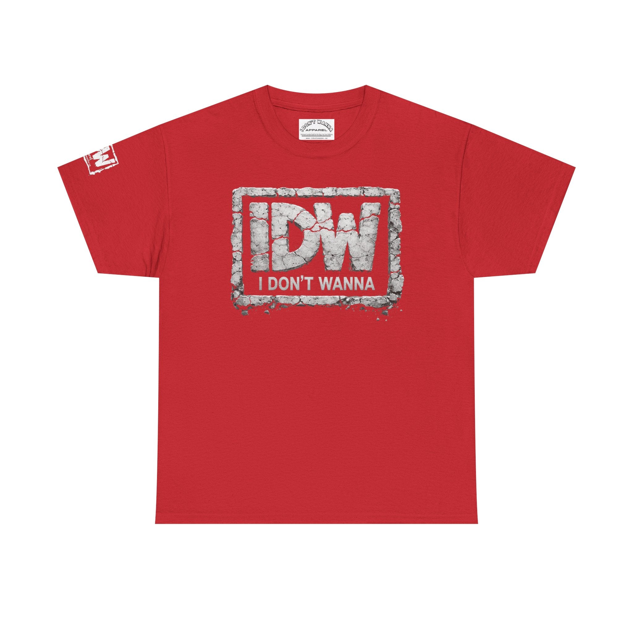 Distressed 3D Concrete IDW Logo T-Shirt — Vintage Urban Graphic Tee