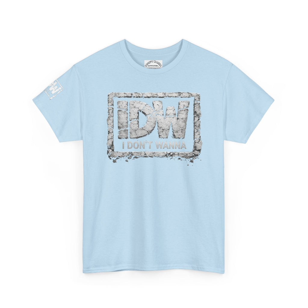 Distressed 3D Concrete IDW Logo T-Shirt — Vintage Urban Graphic Tee