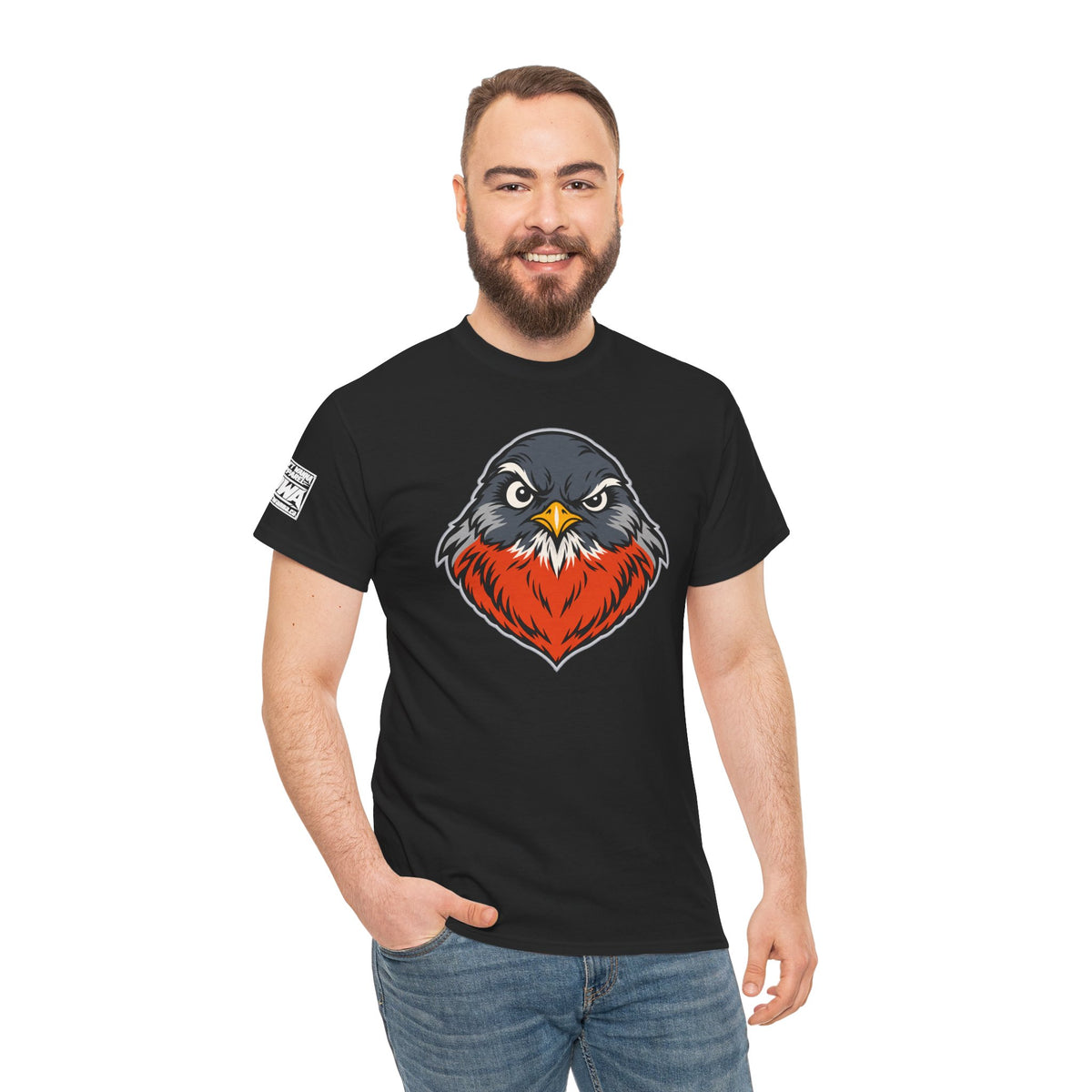 Reluctant Robin Graphic Tee — “The Most Reluctant Bird in All of Gainful Employment”