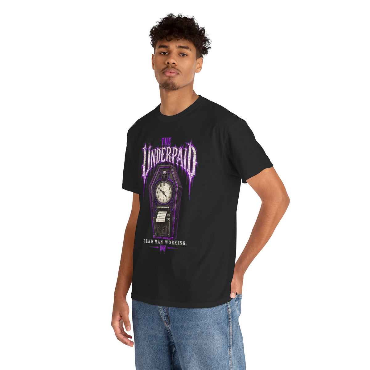 Rest in Debt Gothic Coffin Clock Tee