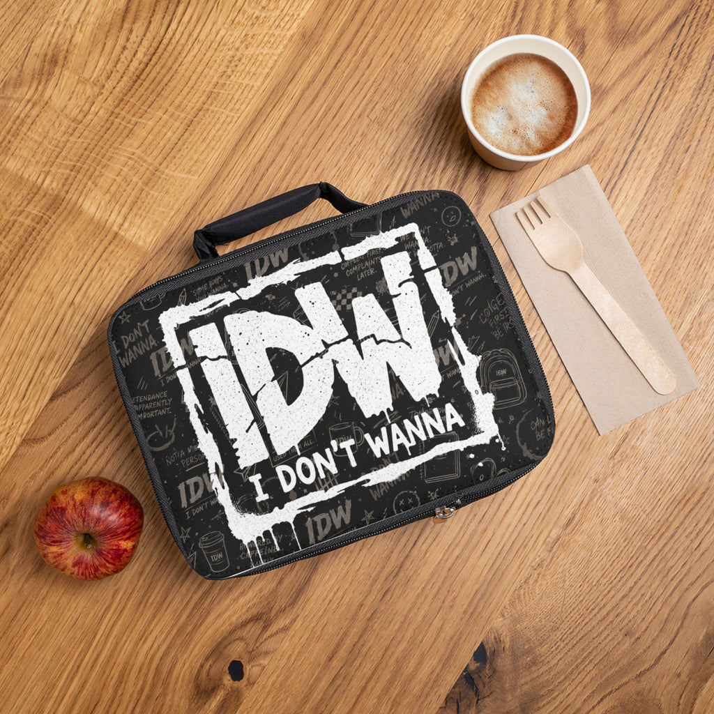I Don't Wanna Lunch Bag — IDW Graphic Lunchbox for Kids & Teens