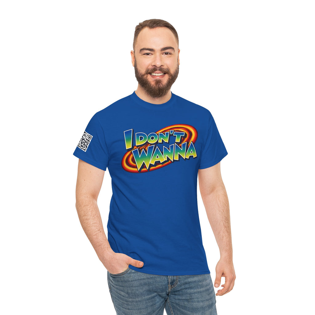 I Don’t Wanna Retro Logo Tee — “I don't wanna be dramatic, but without coffee I will perish” Graphic Shirt