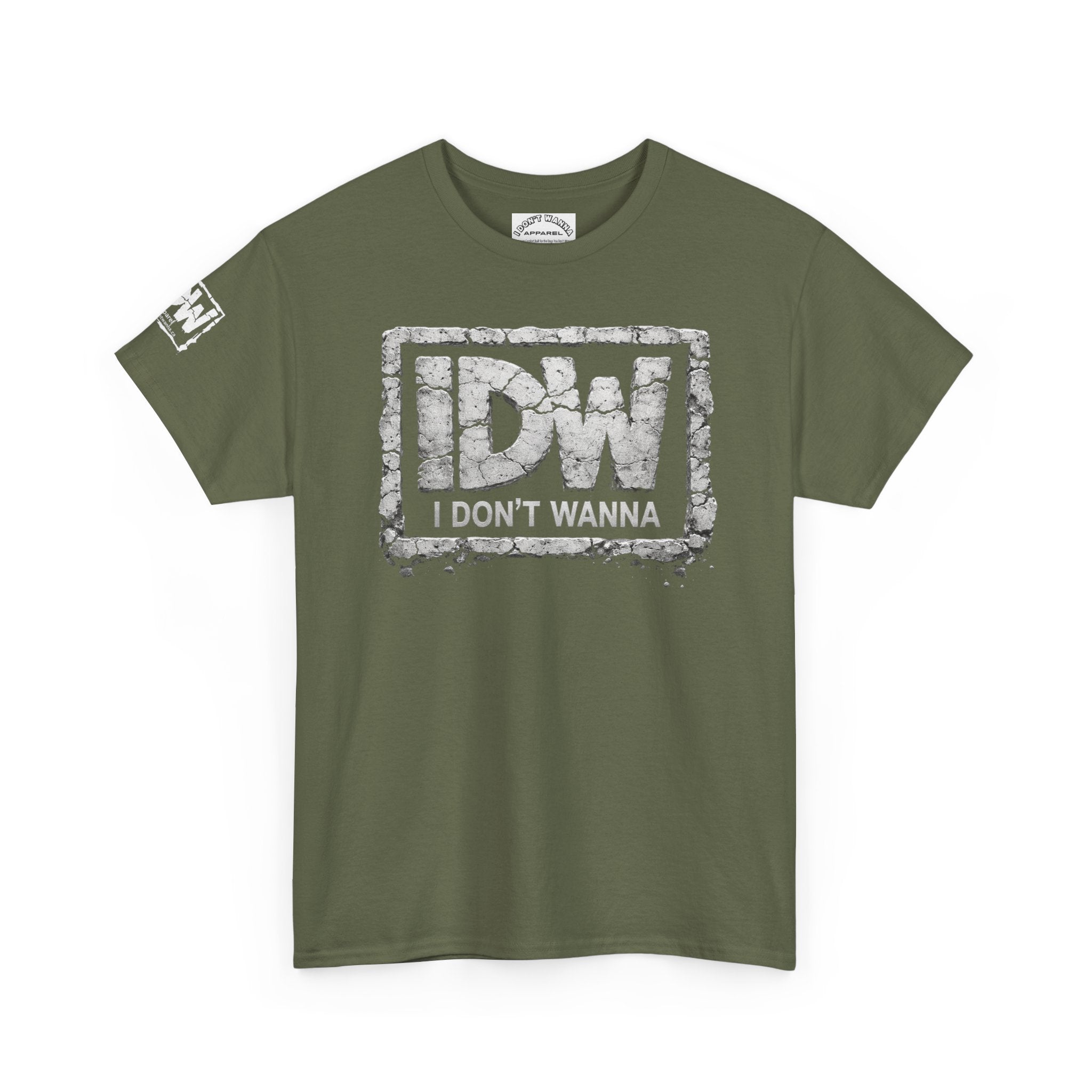Distressed 3D Concrete IDW Logo T-Shirt — Vintage Urban Graphic Tee