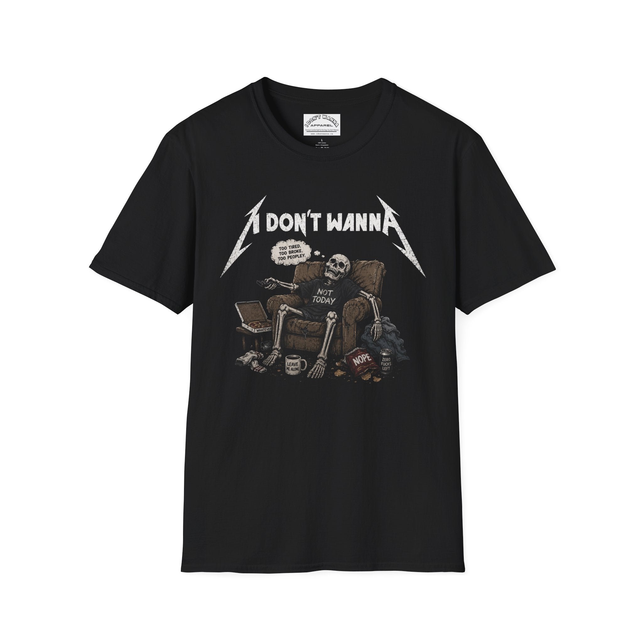 90s Metal 'I Don't Wanna' Skeleton T-Shirt
