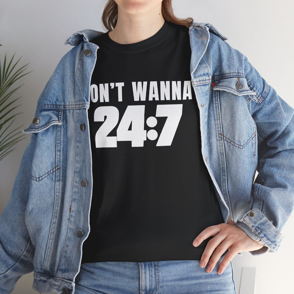 Don’t Wanna 24:7 Wrestling-Inspired Graphic T-Shirt