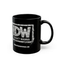 I Don’t Wanna Concrete Logo Coffee Mug — Black 11oz/15oz