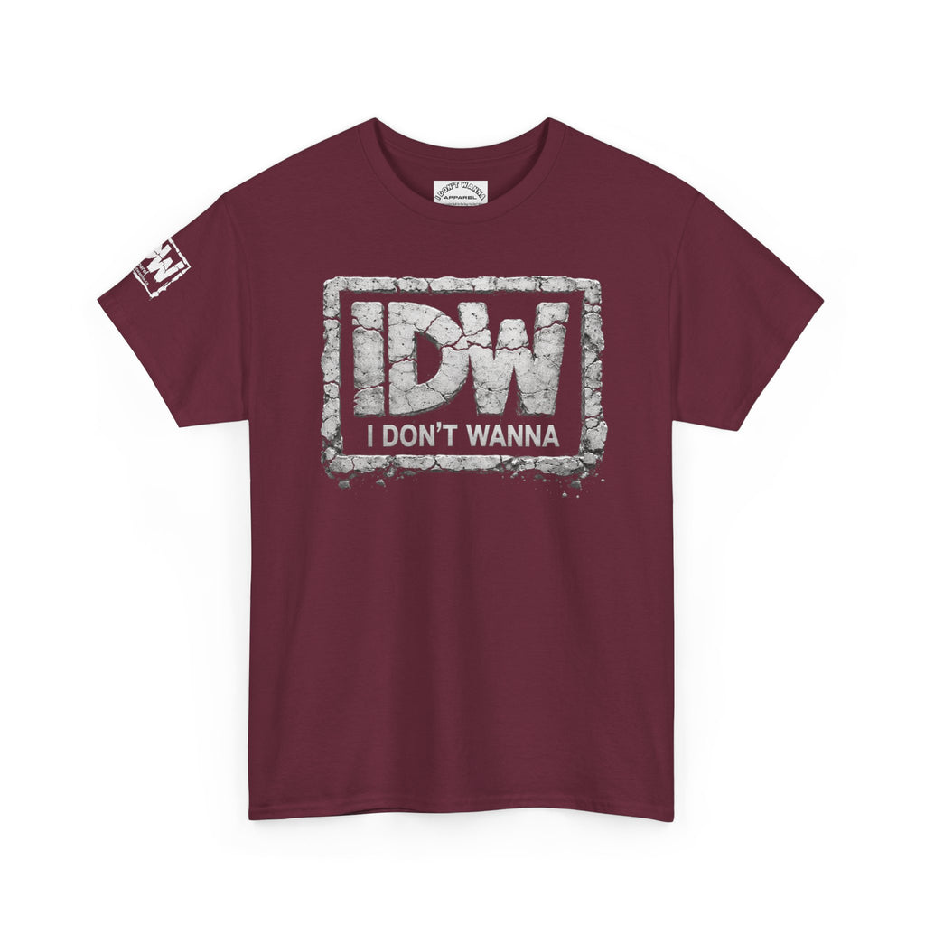 Distressed 3D Concrete IDW Logo T-Shirt — Vintage Urban Graphic Tee