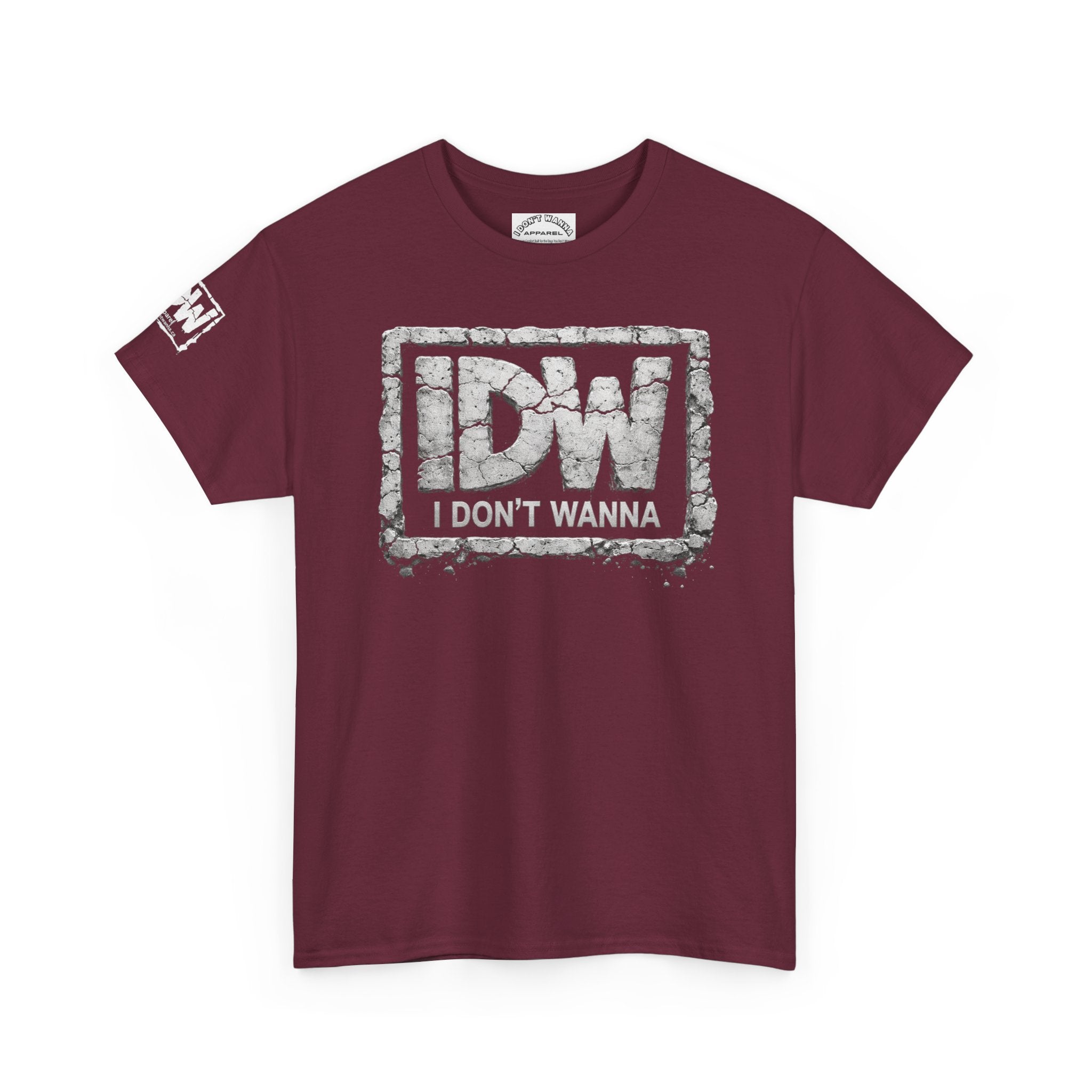 Distressed 3D Concrete IDW Logo T-Shirt — Vintage Urban Graphic Tee