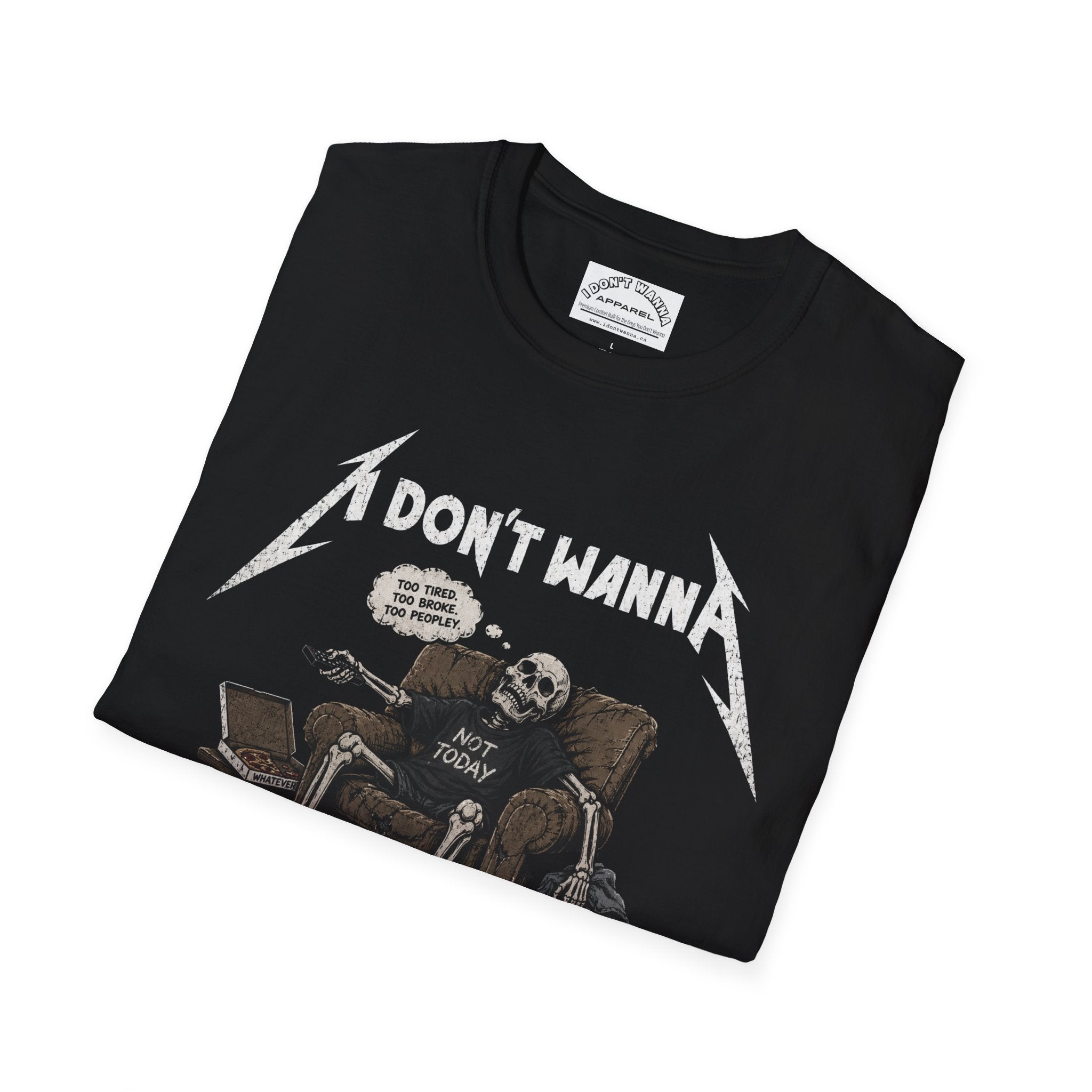90s Metal 'I Don't Wanna' Skeleton T-Shirt