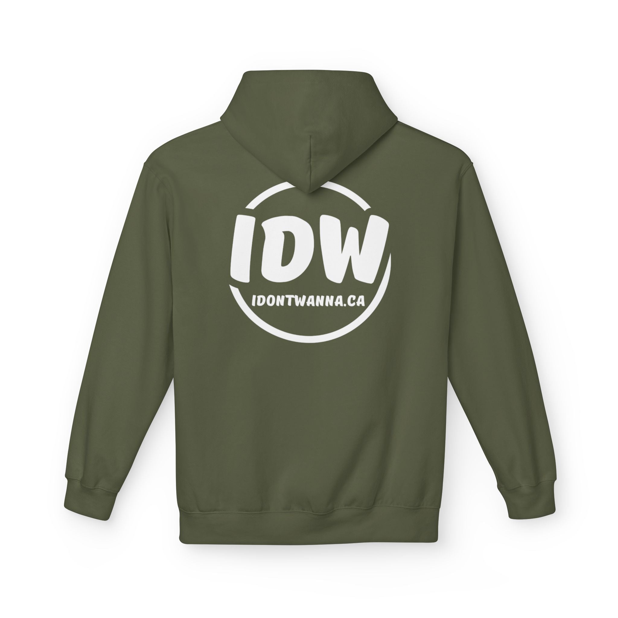 “I Don’t Wanna” Cozy Fleece Hoodie — Bold Mood-Status Pullover