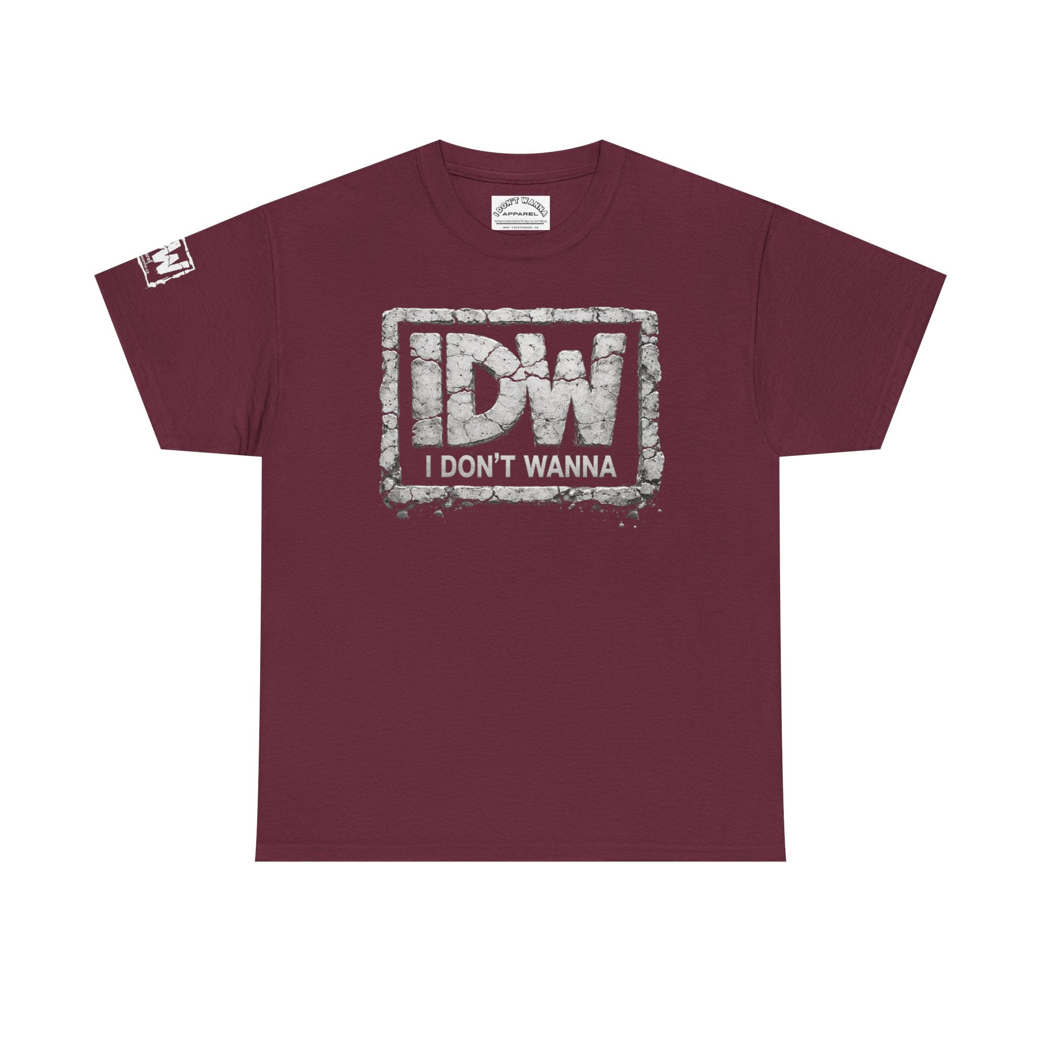 Distressed 3D Concrete IDW Logo T-Shirt — Vintage Urban Graphic Tee