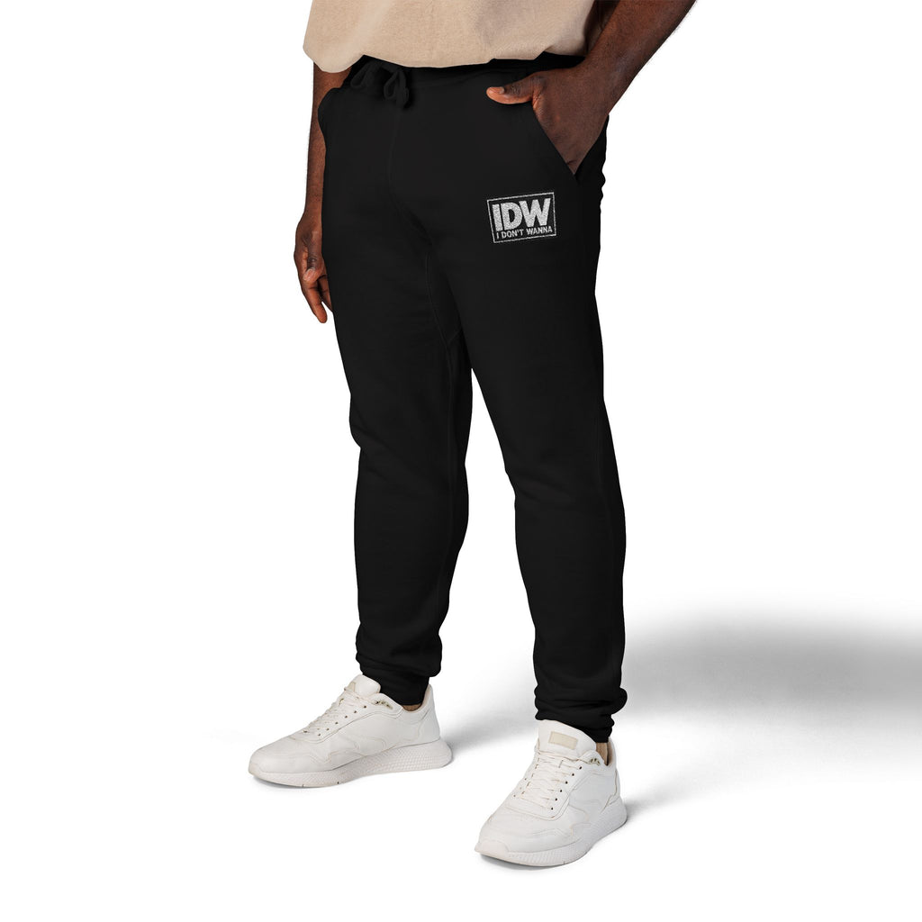 Embroidered “IDW” Fleece Sweatpants