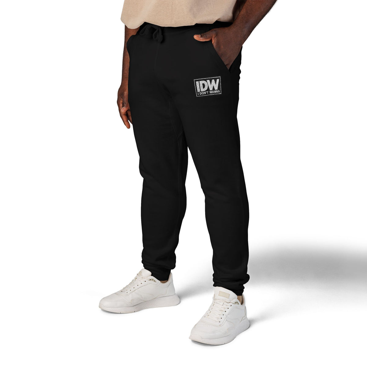 Embroidered “IDW” Fleece Sweatpants