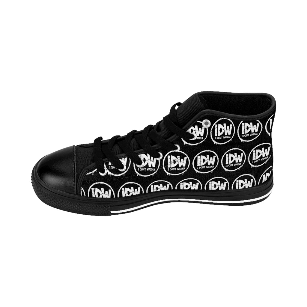 "I Don't Wanna" High Top Sneakers — Men's Classic Casual Shoes