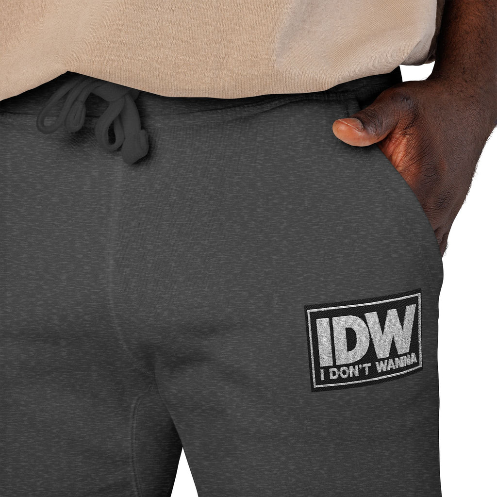 Embroidered “IDW” Fleece Sweatpants