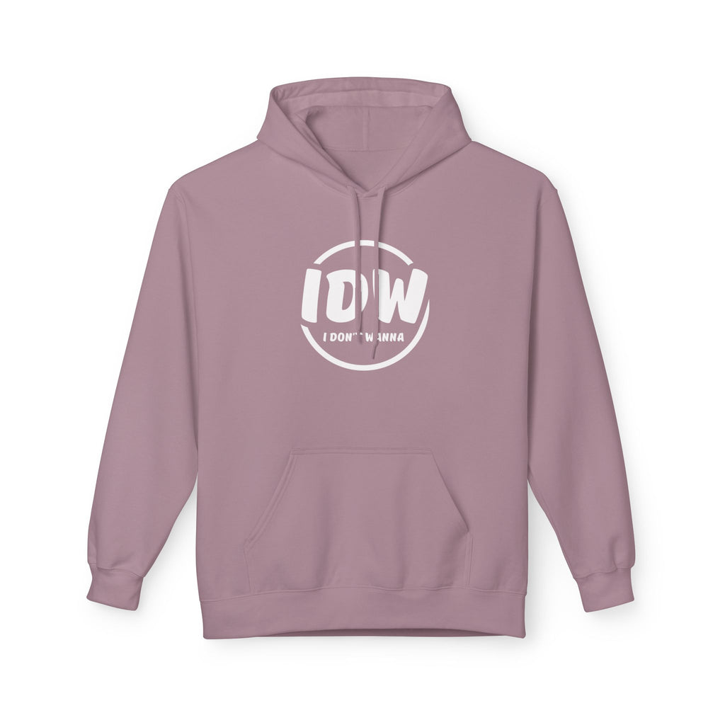 “I Don’t Wanna” Cozy Fleece Hoodie — Bold Mood-Status Pullover