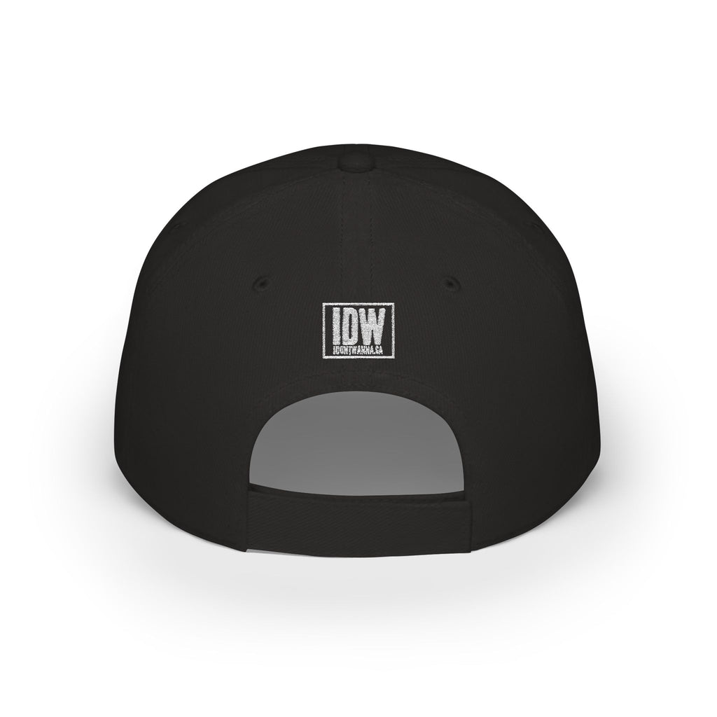 Low Profile Baseball Cap — Embroidered "I DONT WANNA" Hat