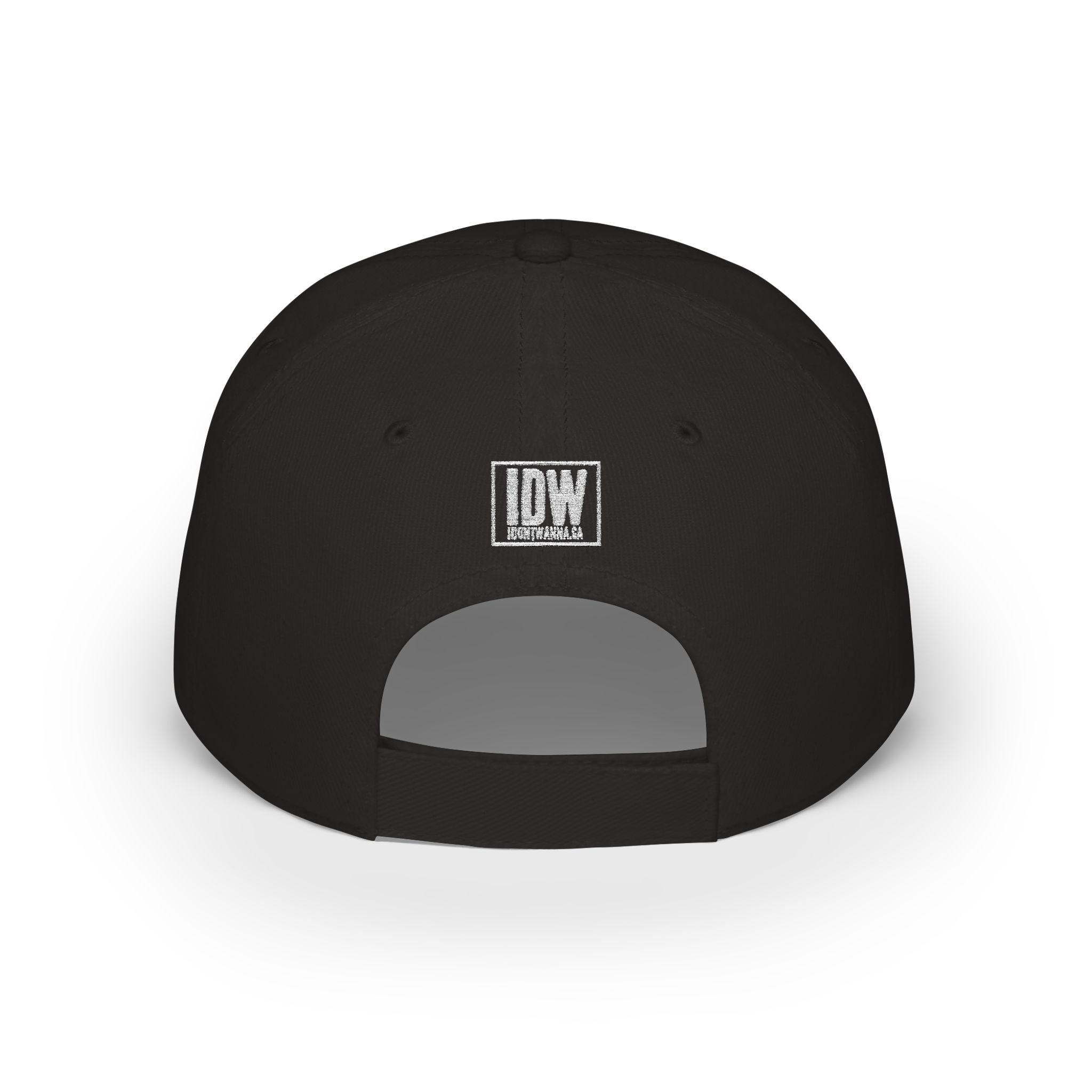 Low Profile Baseball Cap — Embroidered "I DONT WANNA" Hat
