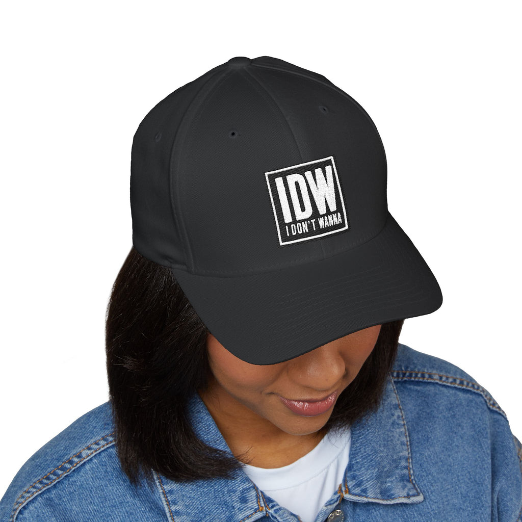 IDW "I Don't Wanna" Embroidered Structured Cap