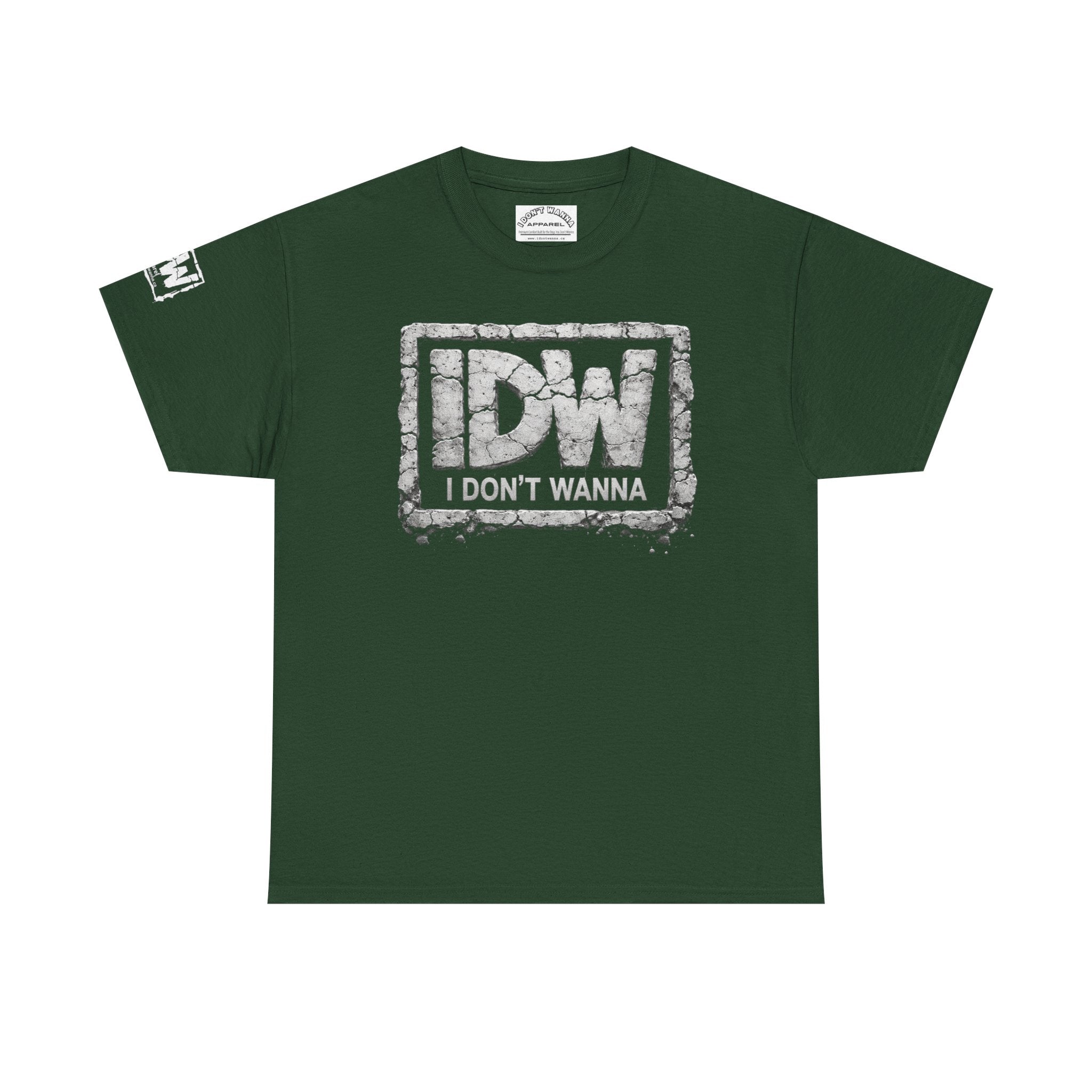 Distressed 3D Concrete IDW Logo T-Shirt — Vintage Urban Graphic Tee