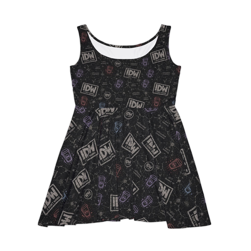 I Don't Wanna Skater Dress — Women's Summer Casual Streetwear