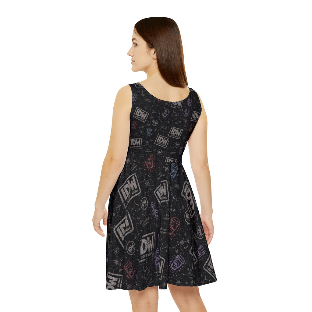 I Don't Wanna Skater Dress — Women's Summer Casual Streetwear