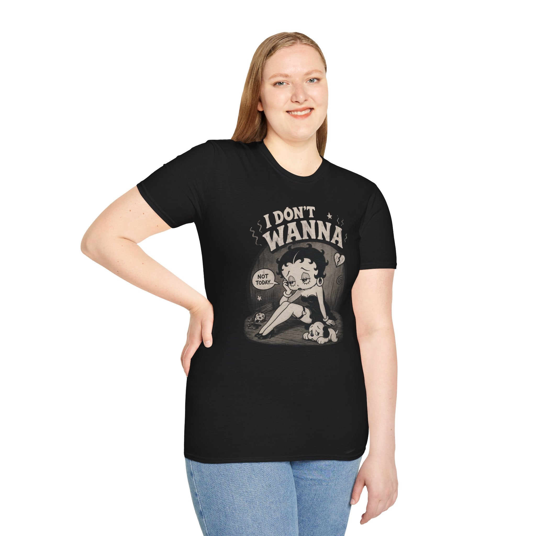Women's Retro 'Betty I Don't Wanna' Graphic T-Shirt