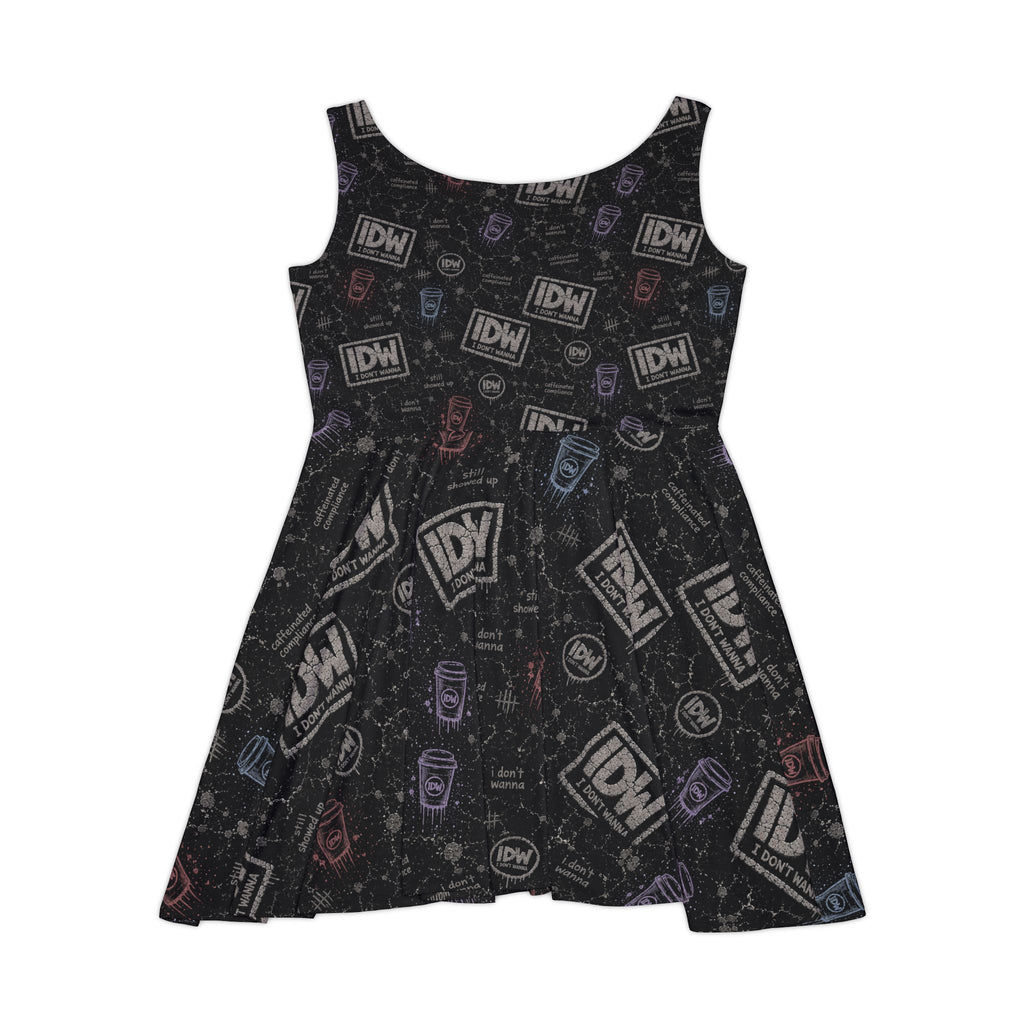 I Don't Wanna Skater Dress — Women's Summer Casual Streetwear