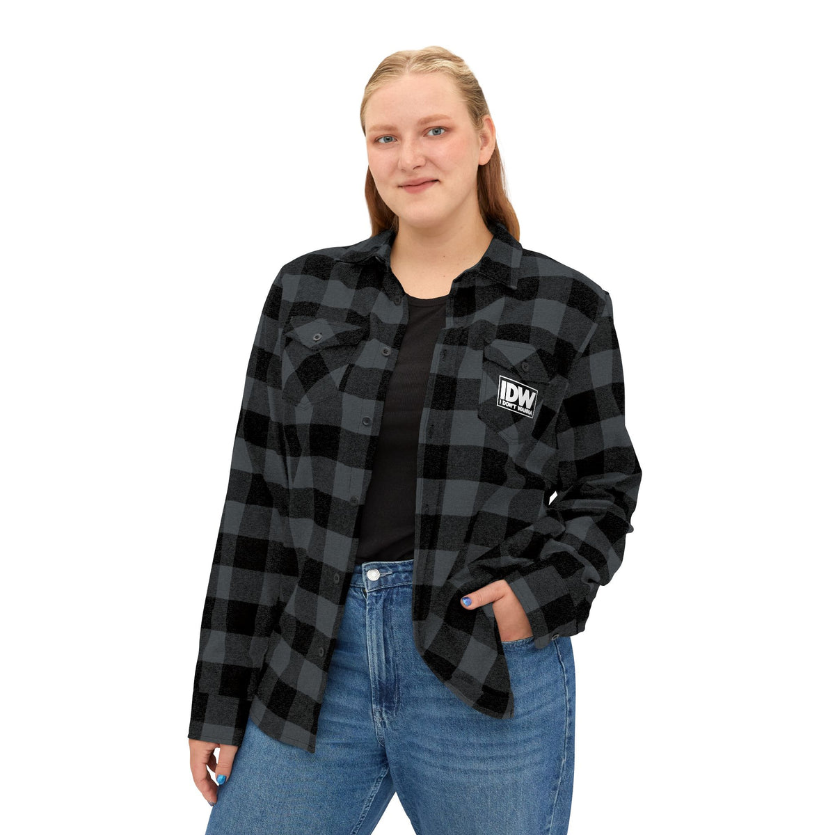 Checked Out Flannel Shirt – Black Plaid Button-Up