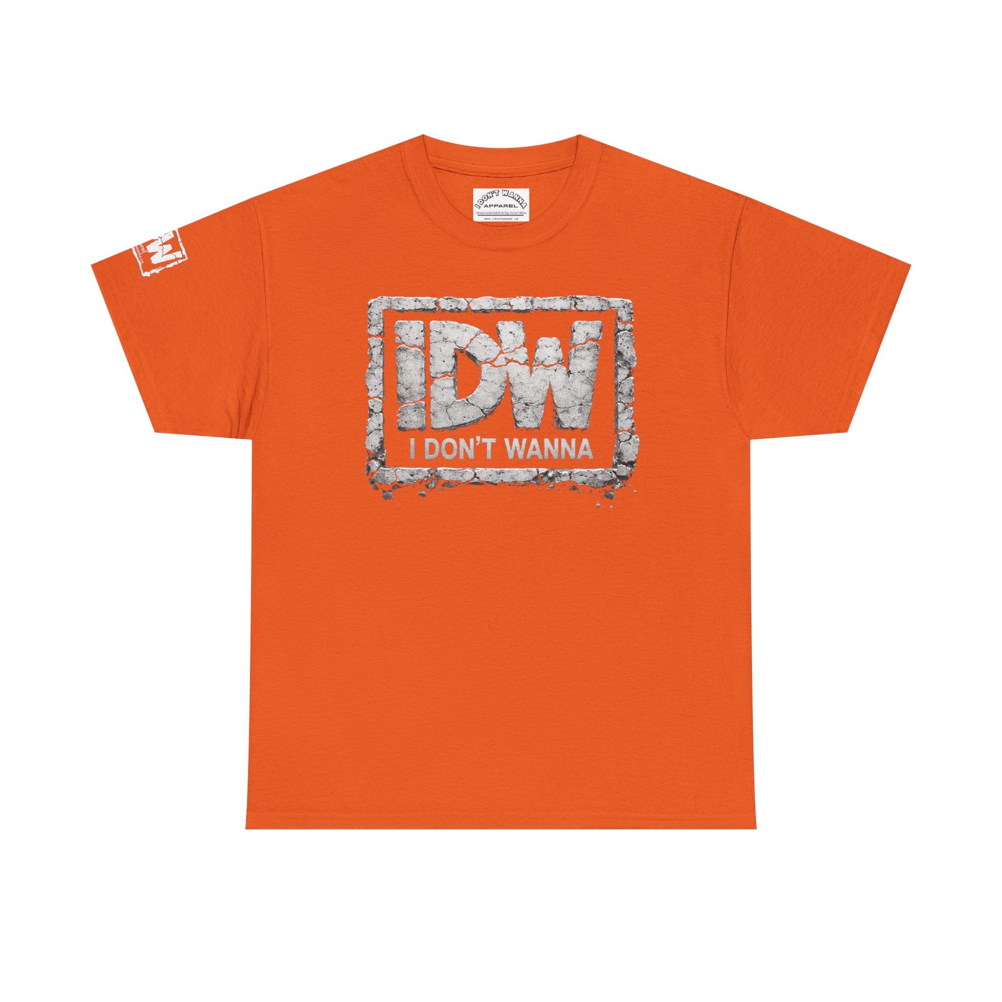 Distressed 3D Concrete IDW Logo T-Shirt — Vintage Urban Graphic Tee