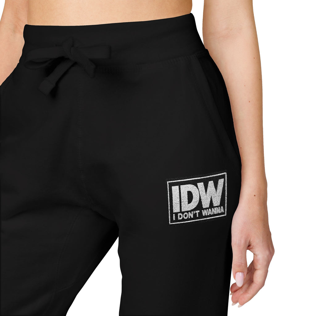 Embroidered “IDW” Fleece Sweatpants