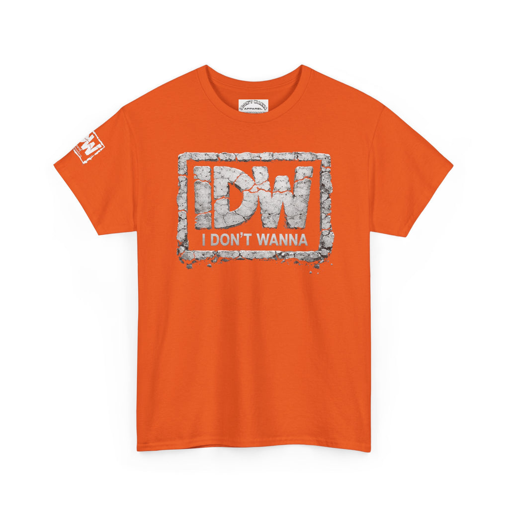 Distressed 3D Concrete IDW Logo T-Shirt — Vintage Urban Graphic Tee