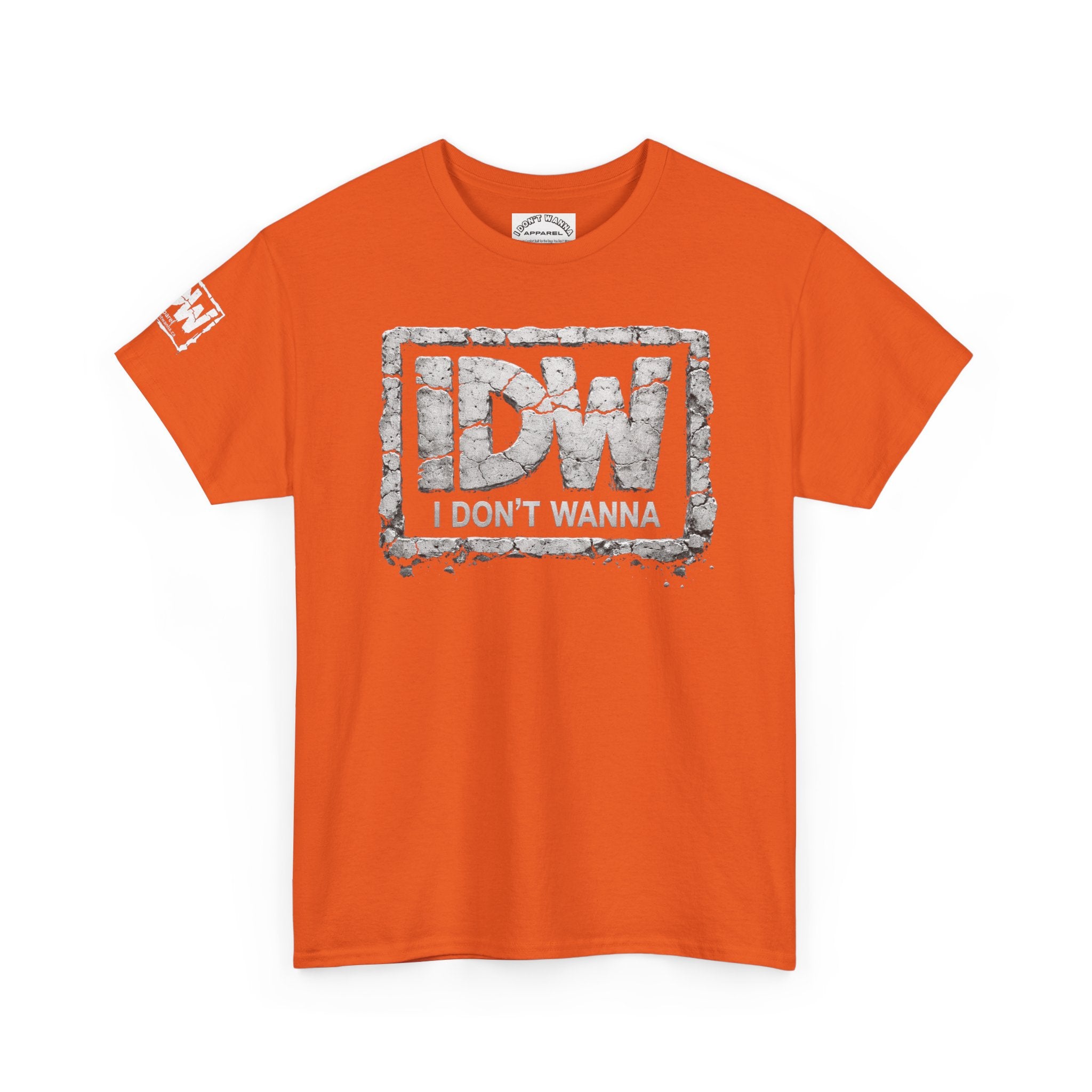 Distressed 3D Concrete IDW Logo T-Shirt — Vintage Urban Graphic Tee