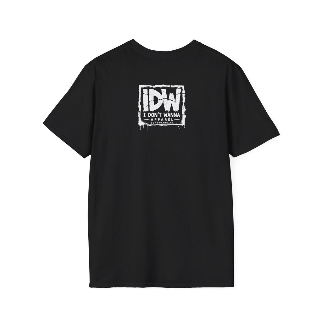 I Don't Wanna T-Shirt — Bold Repeated Text Graphic Tee