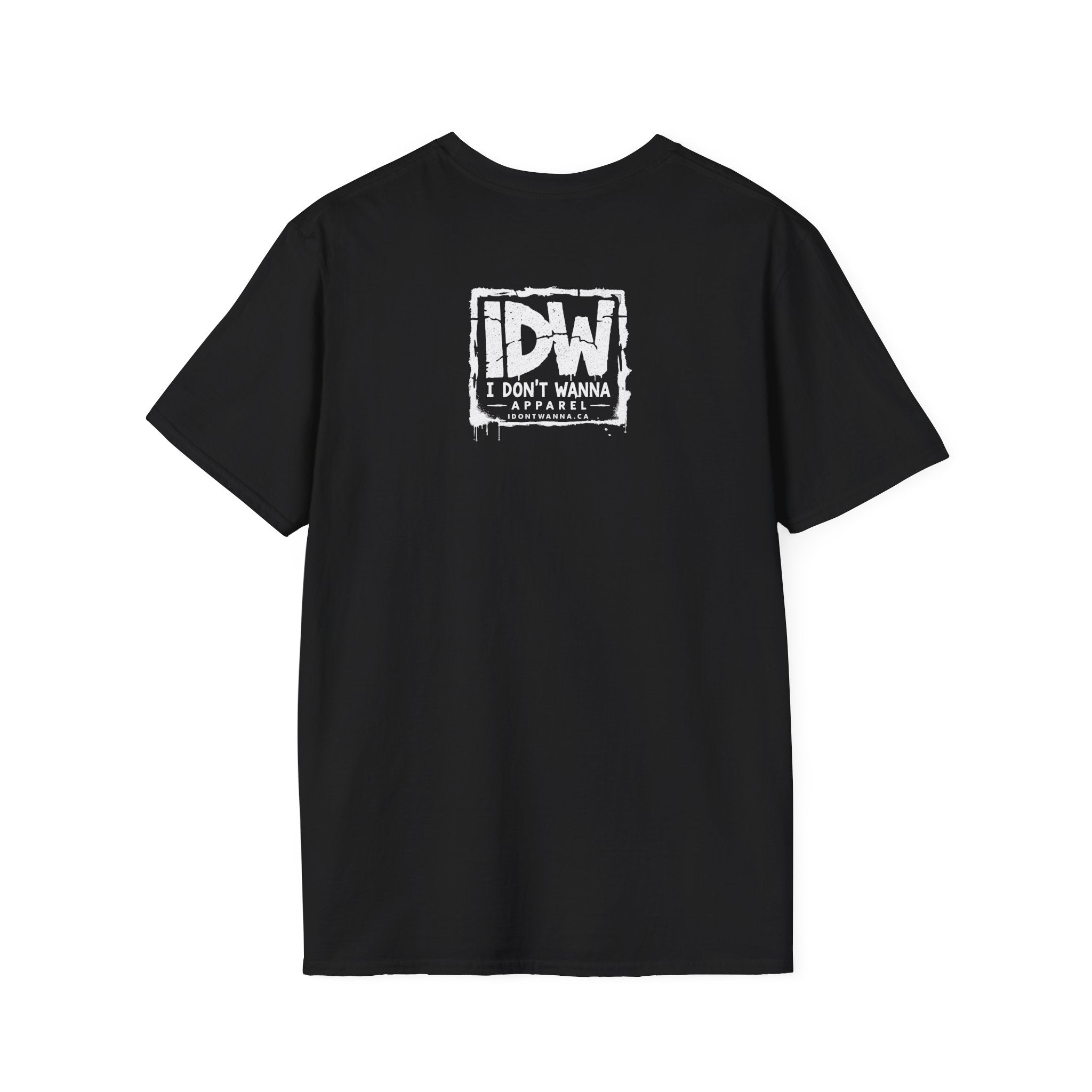 I Don't Wanna T-Shirt — Bold Repeated Text Graphic Tee