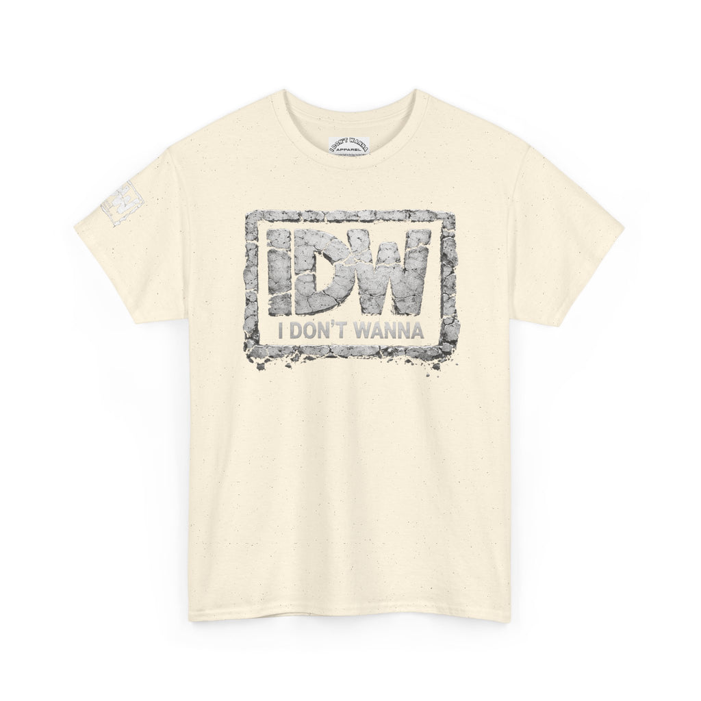 Distressed 3D Concrete IDW Logo T-Shirt — Vintage Urban Graphic Tee