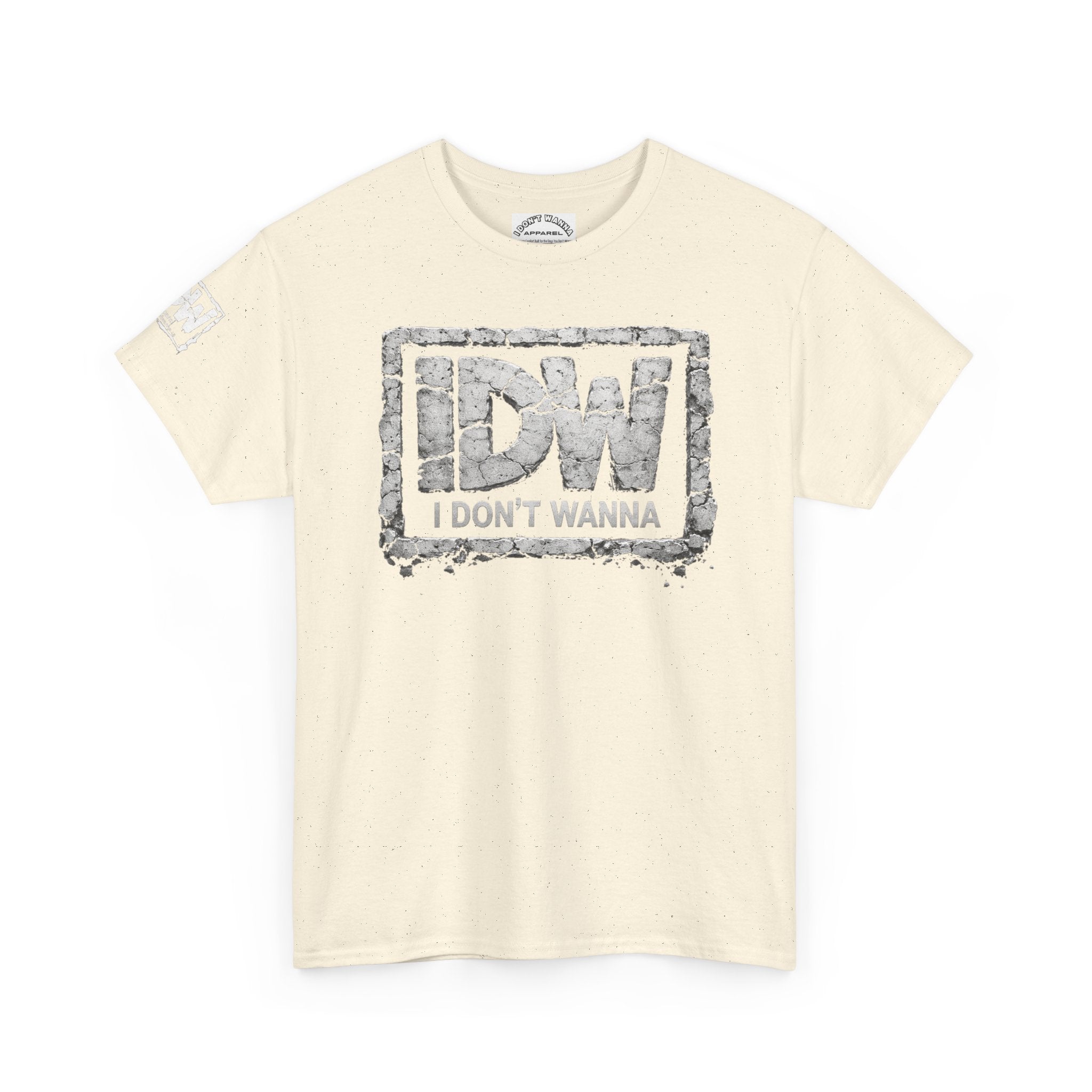 Distressed 3D Concrete IDW Logo T-Shirt — Vintage Urban Graphic Tee
