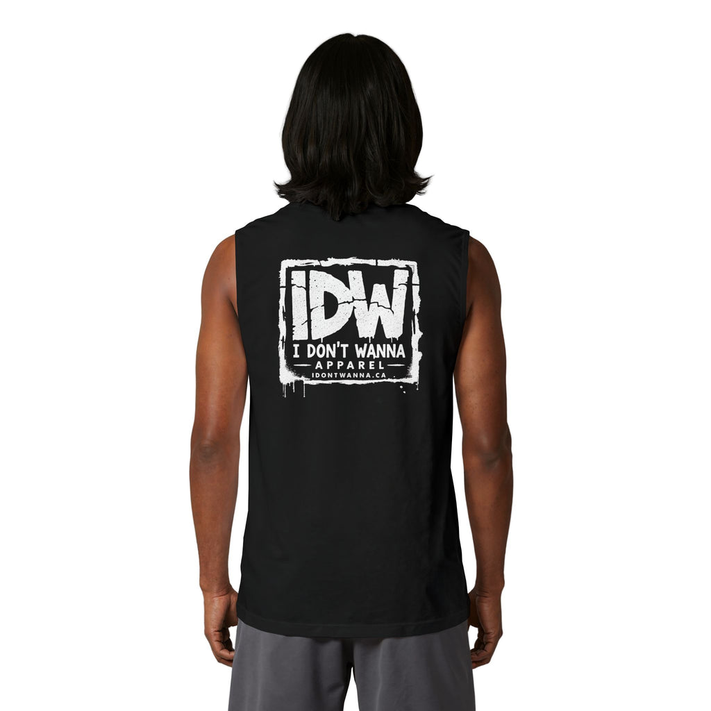 I DON'T WANNA Muscle Tank — Streetwear Graphic Tank Top