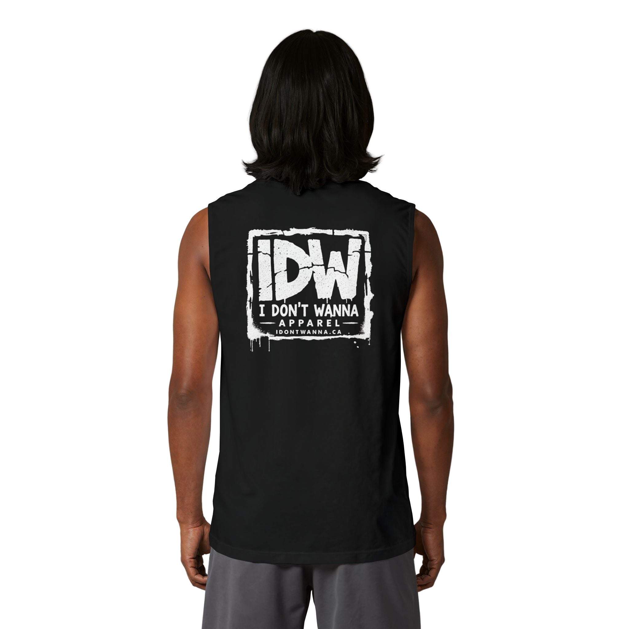 I DON'T WANNA Muscle Tank — Streetwear Graphic Tank Top