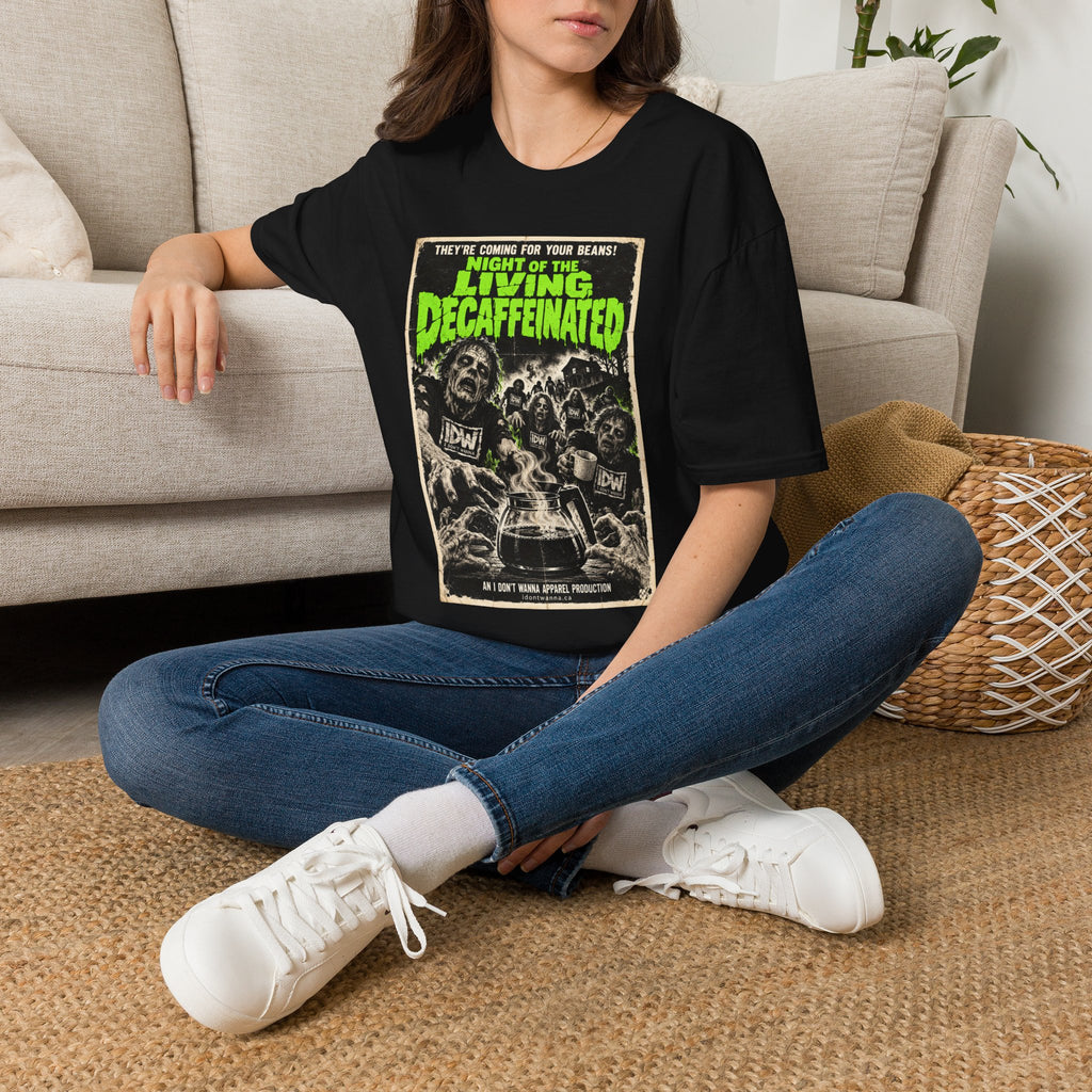 Night of the Living Decaffeinated Horror Coffee T-Shirt