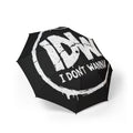 Umbrella — "I Don't Wanna" Distressed Logo Compact Foldable Umbrella