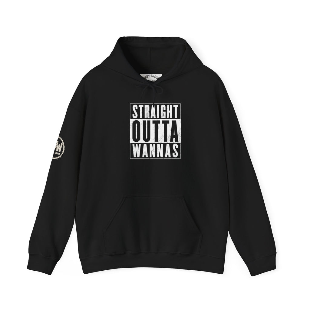 Hoodie — "Straight Outta Wannas" Graphic Pullover