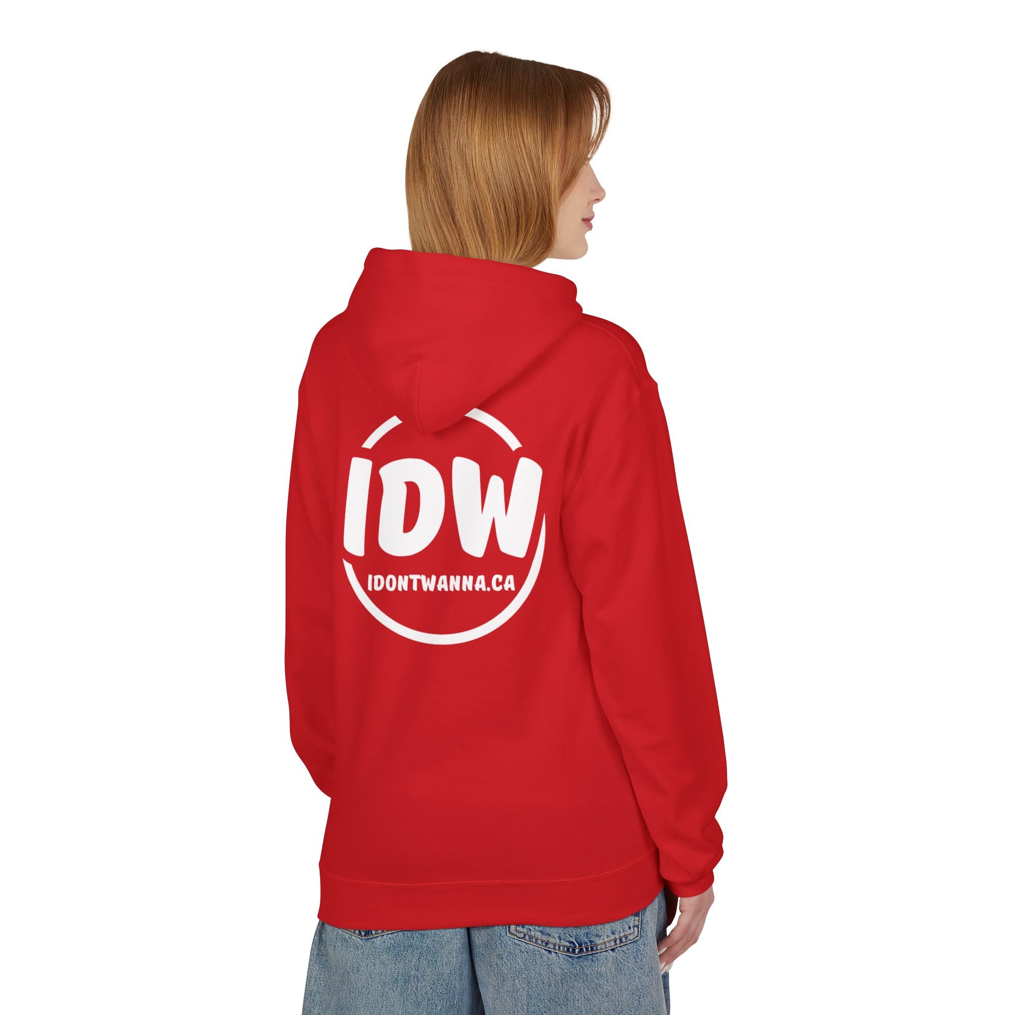 “I Don’t Wanna” Cozy Fleece Hoodie — Bold Mood-Status Pullover
