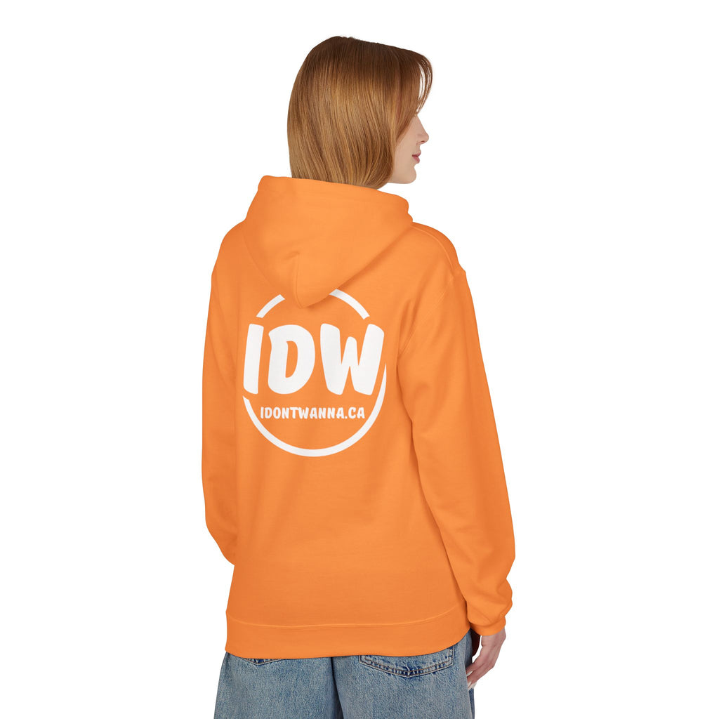 “I Don’t Wanna” Cozy Fleece Hoodie — Bold Mood-Status Pullover