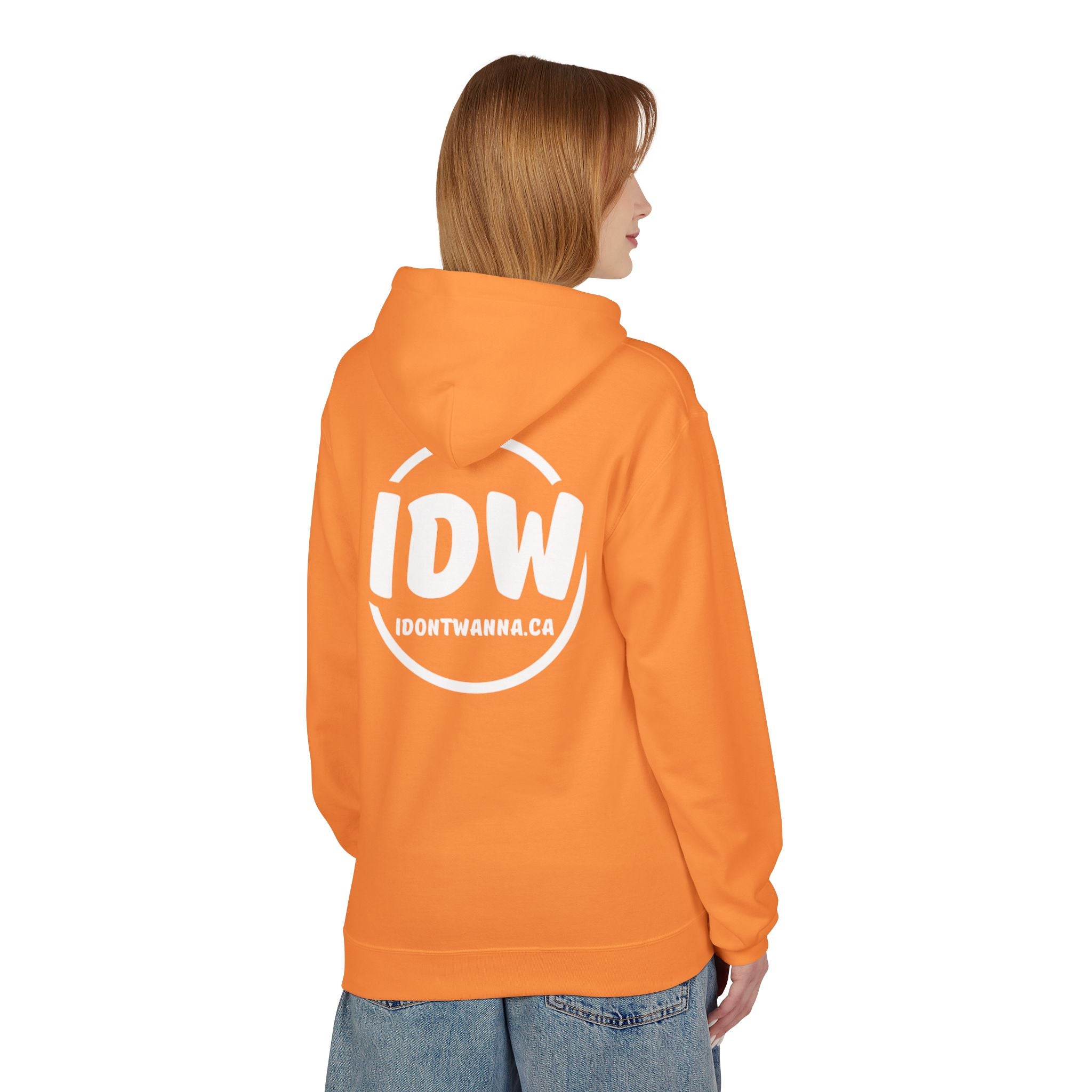 “I Don’t Wanna” Cozy Fleece Hoodie — Bold Mood-Status Pullover