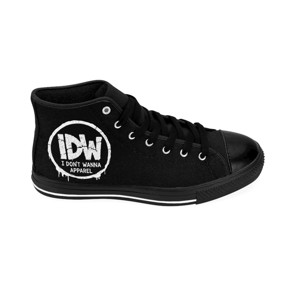 "I Don't Wanna" High Top Sneakers — Men's Classic Casual Shoes